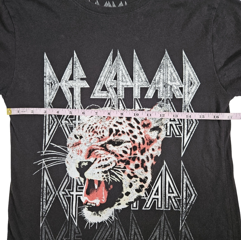 Def Leappard Official Merch Womens Graphic Print T Shirt, Black, Small - Picture 8 of 10